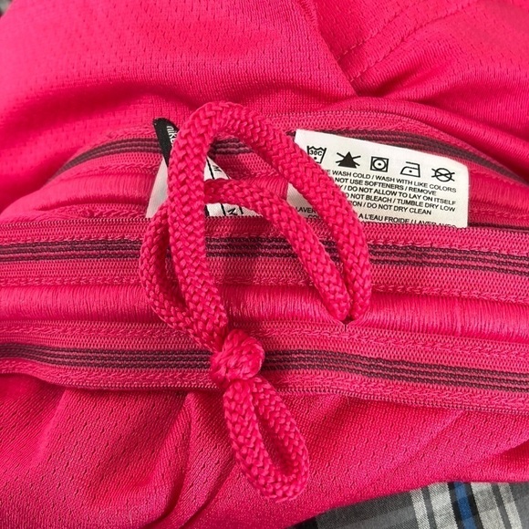 Nike Dri-Fit Activewear Shorts Women's Fitted M Pink Orange Teal Pull On - Picture 7 of 14